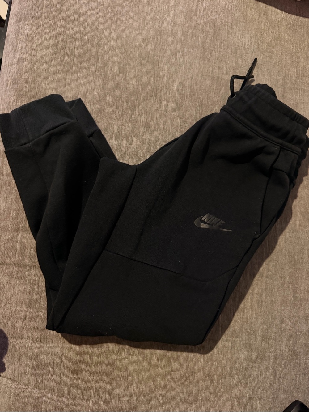 Nike Kids Black Jogger Sweatpants with Logo